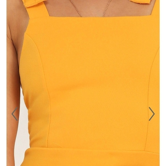 67. BLUE BLUSH Yellow Mini Dress - Picture 6 of 11